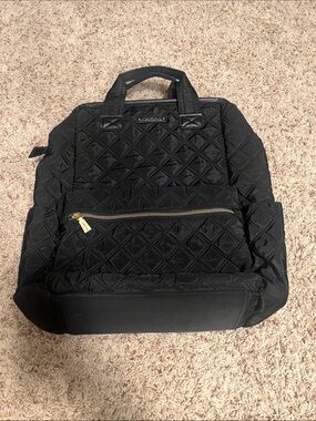 Joan & David Quilted Black Backpack
